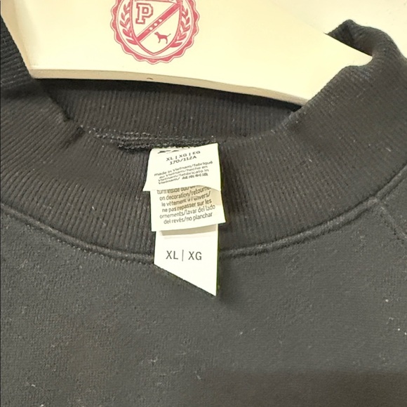 PINK Victoria's Secret Black Crewneck Sweater - Picture 2 of 2